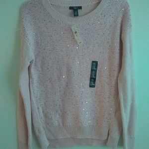 🆕 Gap Kids Pink Sparkly & Sequins Thin Sweater